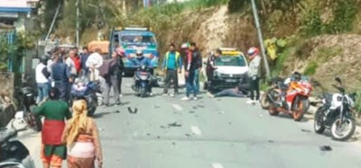  टोखामा दुई मोटरसाइकल ठोक्किँदा एकको मृत्यु, अर्का सख्त घाइते 